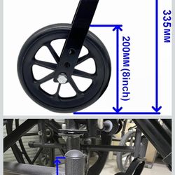  16 available Wheelchair Accessories Caster Assembly With Aluminum Front Fork,Suitable For Installing 8 Inch Solid Casters.Widely Used In Most Manual 