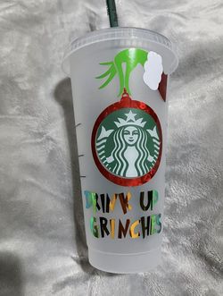 Cold Cup Starbucks Grinch Christmas Cup 