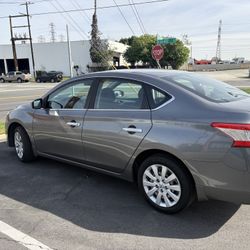 Silver Nissan Sentra 