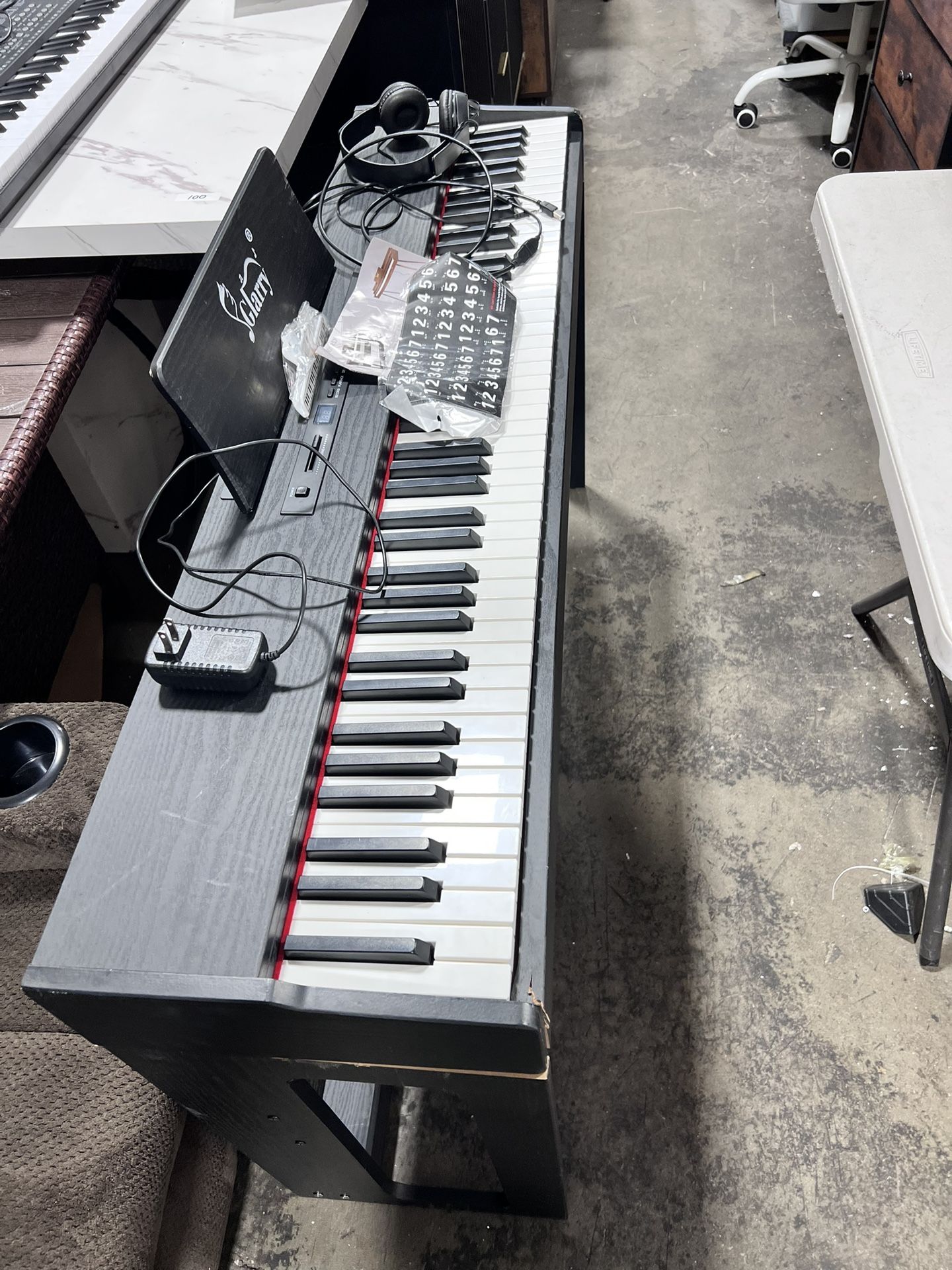 GLARRY Digital Piano 88-Key Home Full Weighted Hammer Heavy Action Digital Piano for All Experience Levels, Beginer, Portable Electric Keyboards Piano