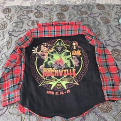 Ozzy Osbourne Shirt 2018 - Ozzy Flannel Plaid Shirt - Ozzy Tour Shirt Rockville