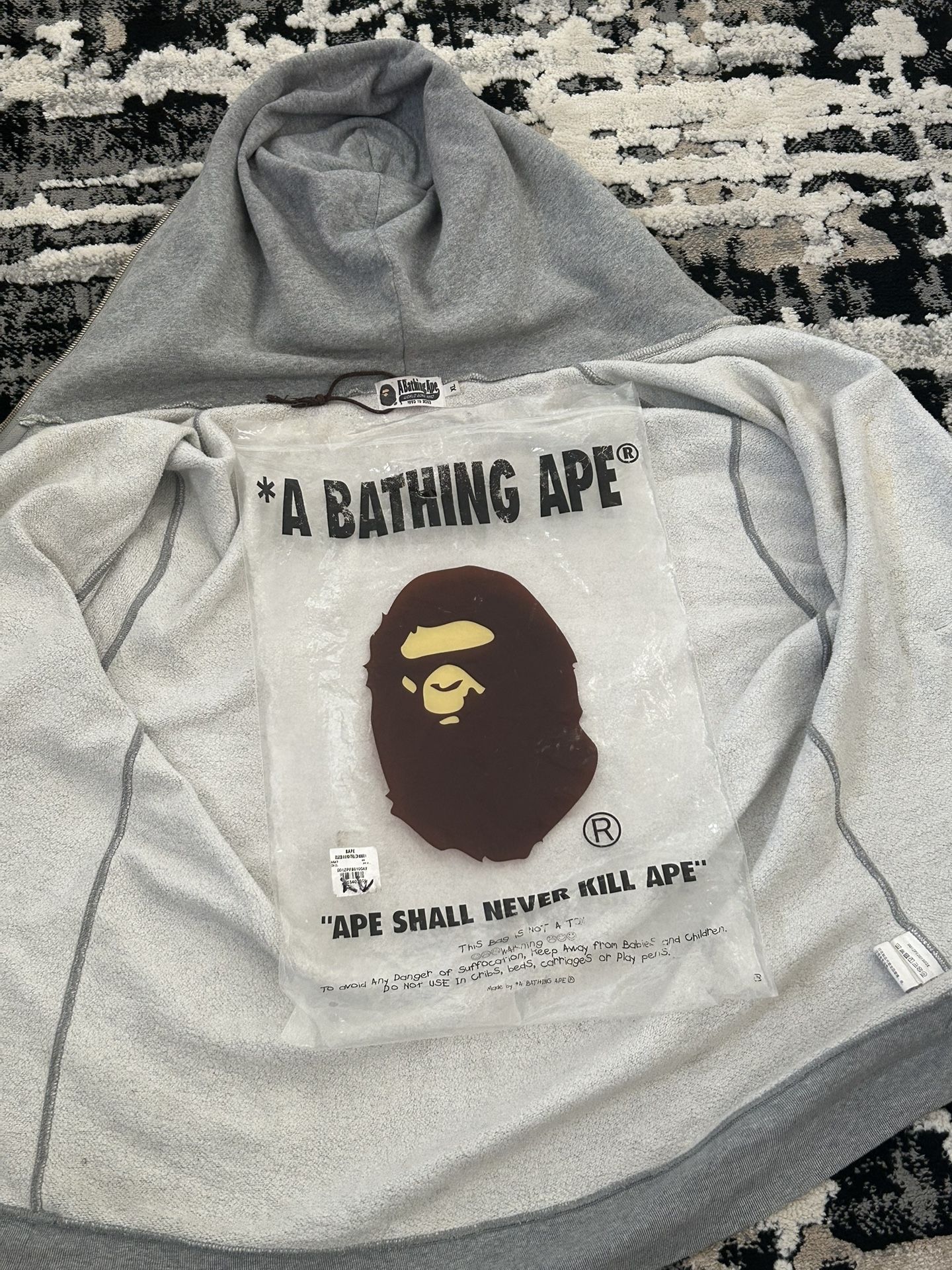 Grey Bape Hoodie