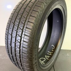 V881  255 45 20 105H  Continental  CrossContact  One Used Tire 90% Life 