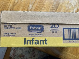 Baby formula Enfamil ready to use formula 48 pack (2oz bottles)