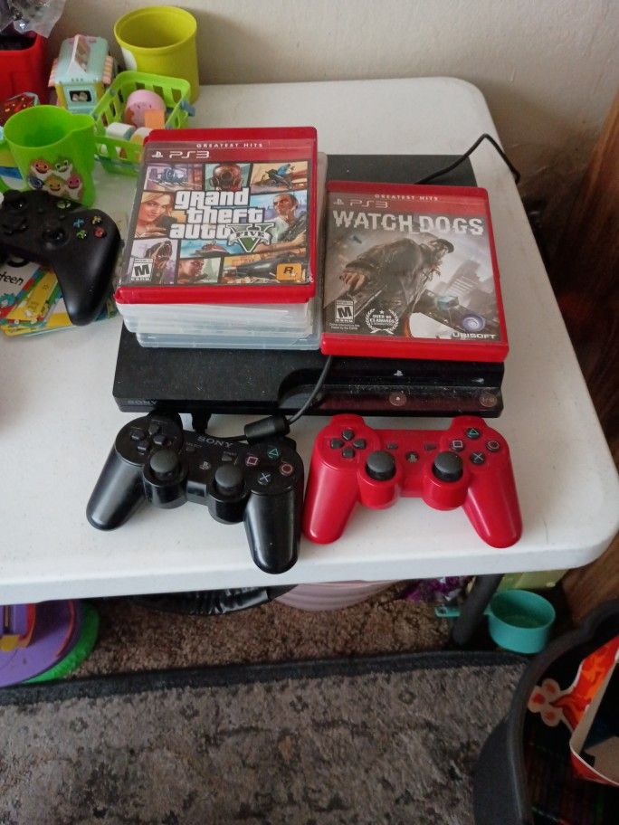 PS3 With 5 Games