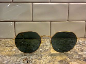 Ray Ban Hexagonal Flat Lenses Sunglasses (RB3548N) - Gold