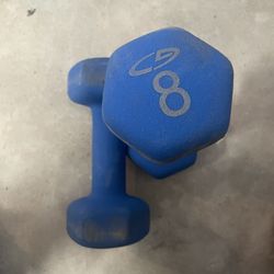 Set of 8 lbs Dumbbells 