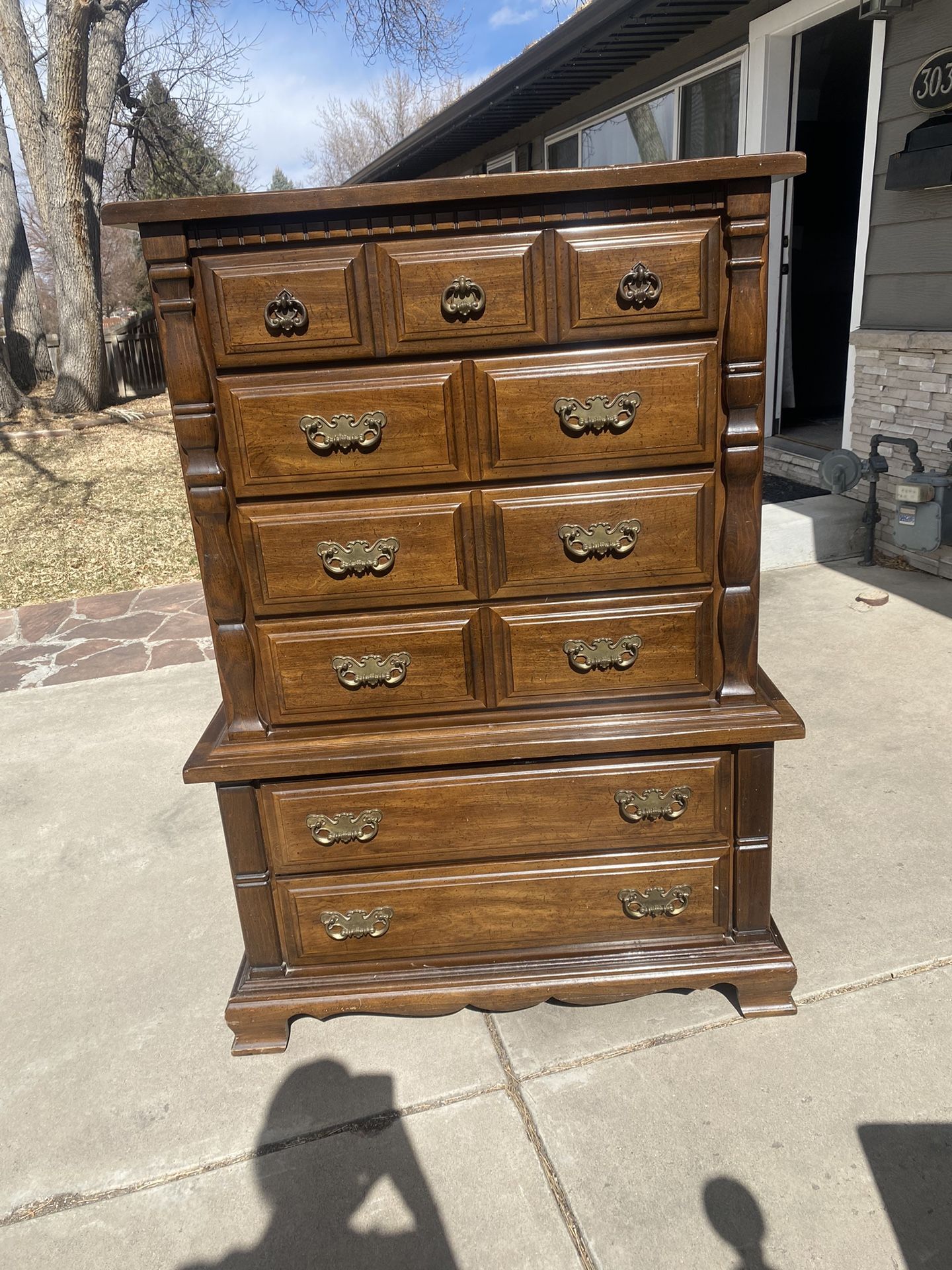 SOLID WOOD Tall Dresser/chest