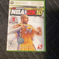 NBA 2K 10 Xbox 360 Video Game 