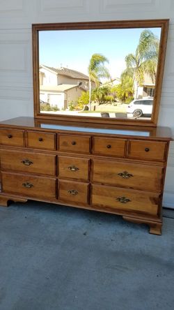 Dresser and mirror