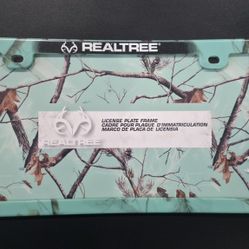 Realtree License Plate Frame Teal License Plate Cover