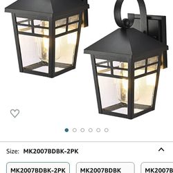 Outdoor Light Fixtures 2Pack New In Box 