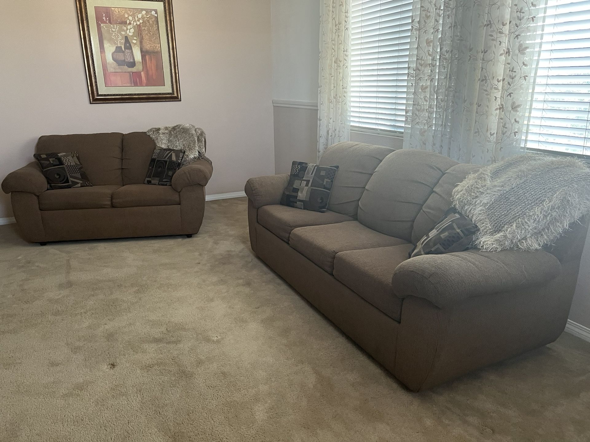 Sofa and Loveseat