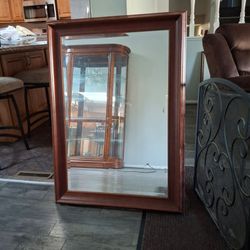 Wooden mirror