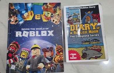 two Roblox-themed books