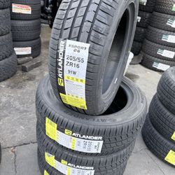 205/55/16 Atlander  #4 New Tires Mount & Balance // Set De 4 Llantas Nuevas Instaladas Y Balanceadas