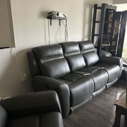 Couch and swivel Recliner 