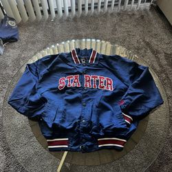 Vintage Starter Streetwear Nylon Bomber Jacket