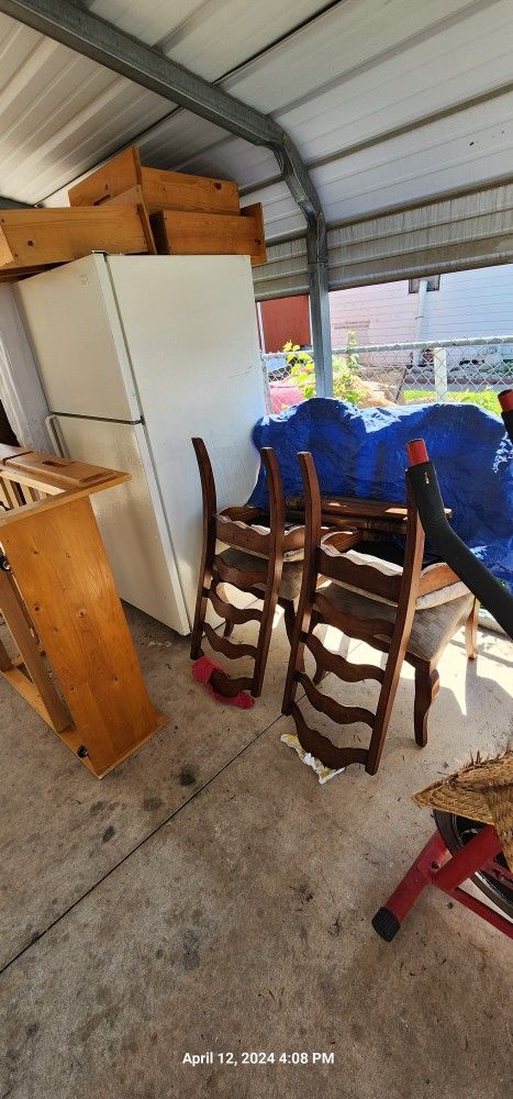 Bedfridgetablechairs $300 Or Best Offer