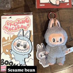 Pop Mart Labubu The Monsters Tasty Macarons Sesame Bean 