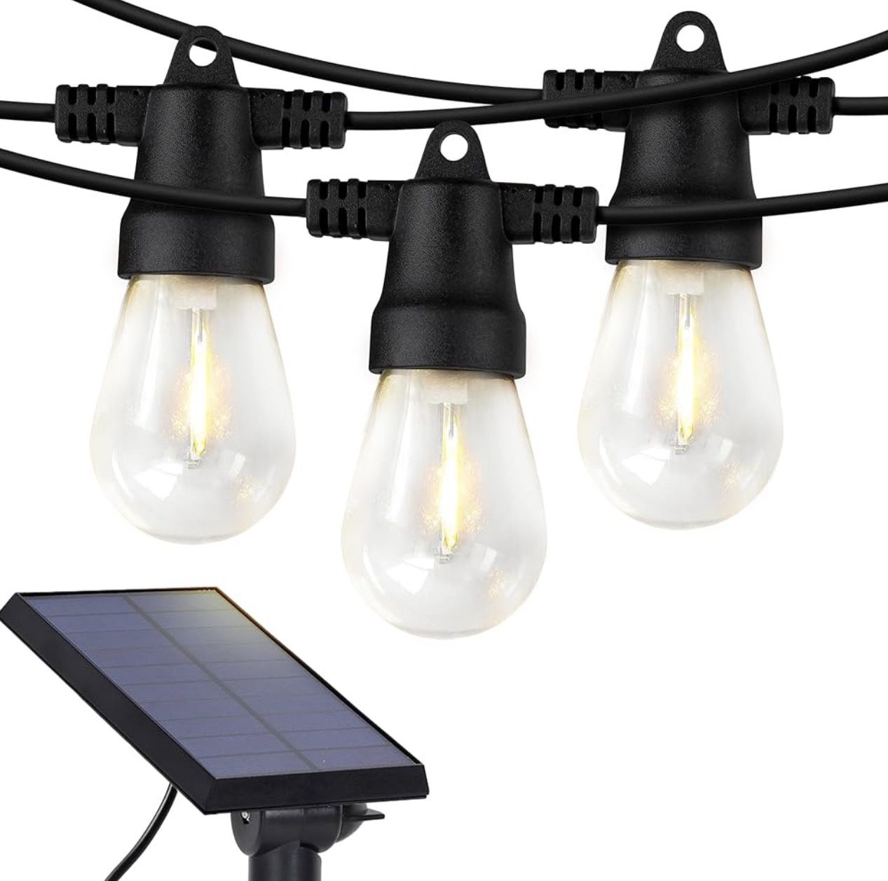 Solar LED Bulb String Lights Outdoor Yard