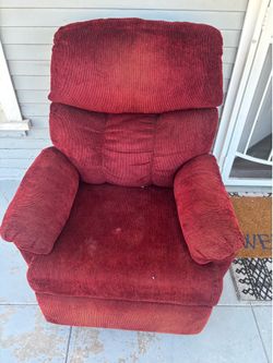 Red lounge couch
