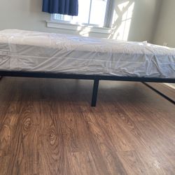 Twin Size Bed Frame. Free Mattress.