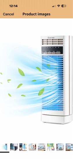 Tower Fan, 14 Inches Portable Oscillating Desk Fan with 3 Speeds, Quiet Operation, 4H Timer Function, Personal Standing Fan Perfect for Bedside, Home,