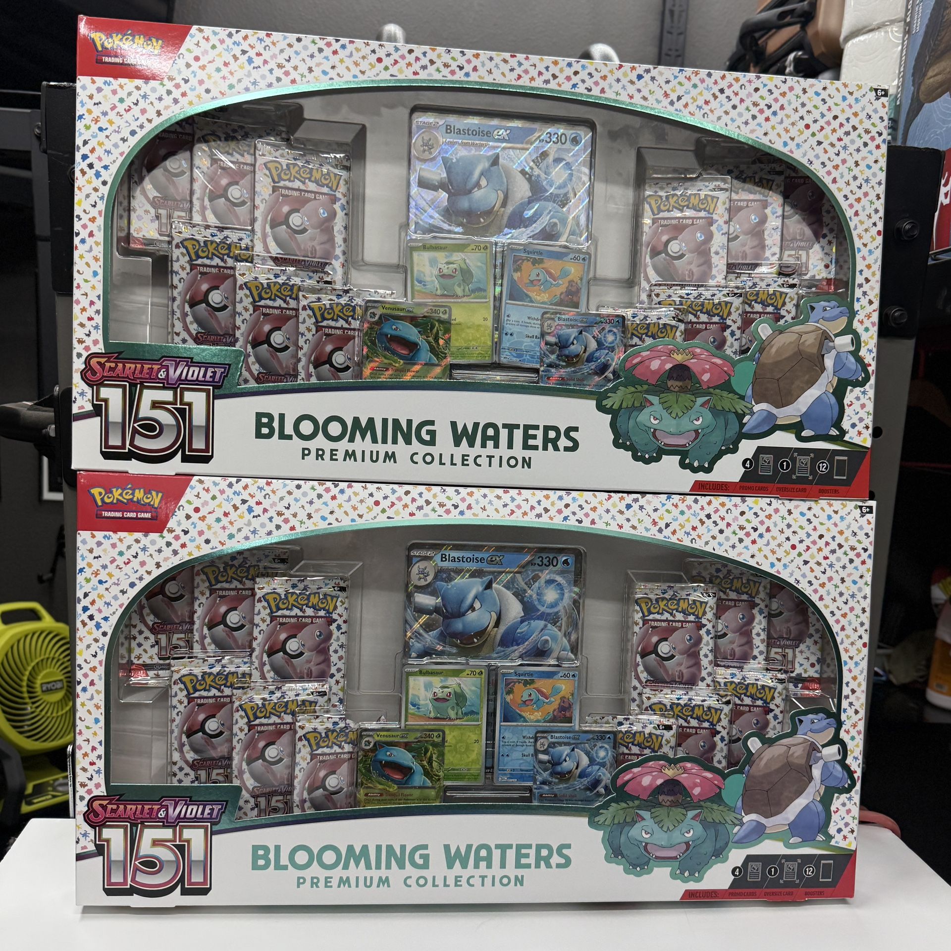 LOT OF 2 Pokemon TCG Scarlet & Violet 151 Blooming Waters Premium Collection NEW