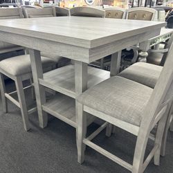 NEW💥5PC Gray Counter Height Dining Set💥ORDER NOW