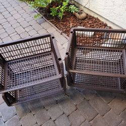 Brown Storage Containers-- Open