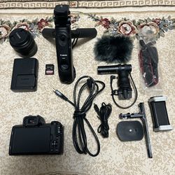 Canon EOS M50 Mark II Mirrorless Camera + Accessories (Excellent Condition)