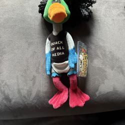 Infamous Meanies 1998 Stern Plush Quack of all Media Of Duck Mallard Parody