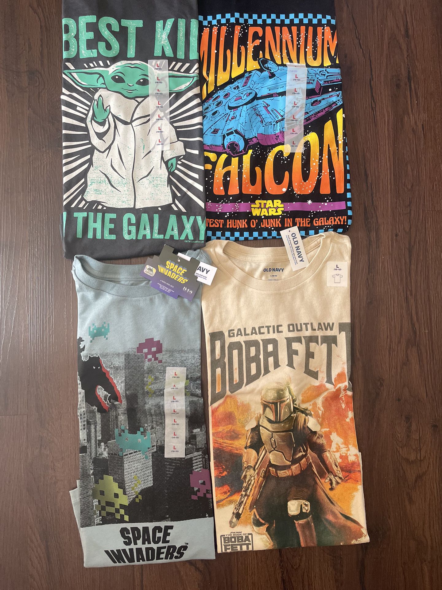 New Kids T Shirts Star Wars, 10-12Y $25 For All 4