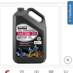 8 (5quart Motor Oil Kirkland Signature Full Synthetic SAE Ow-20 Motor Oil