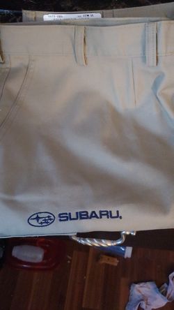 I have Subaru kaki pants I have three pair one pair for 25 or three of them for 70 I don't need them anymore