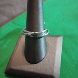 NWT Stainless Steel Triple Band Ring Size 9 
