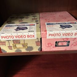 2 Pioneer Photo Storage Boxes 4.5" x 8" x 11.5", $20 each, Still Sealed
