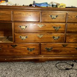 Wood Dresser One Draw Missing 