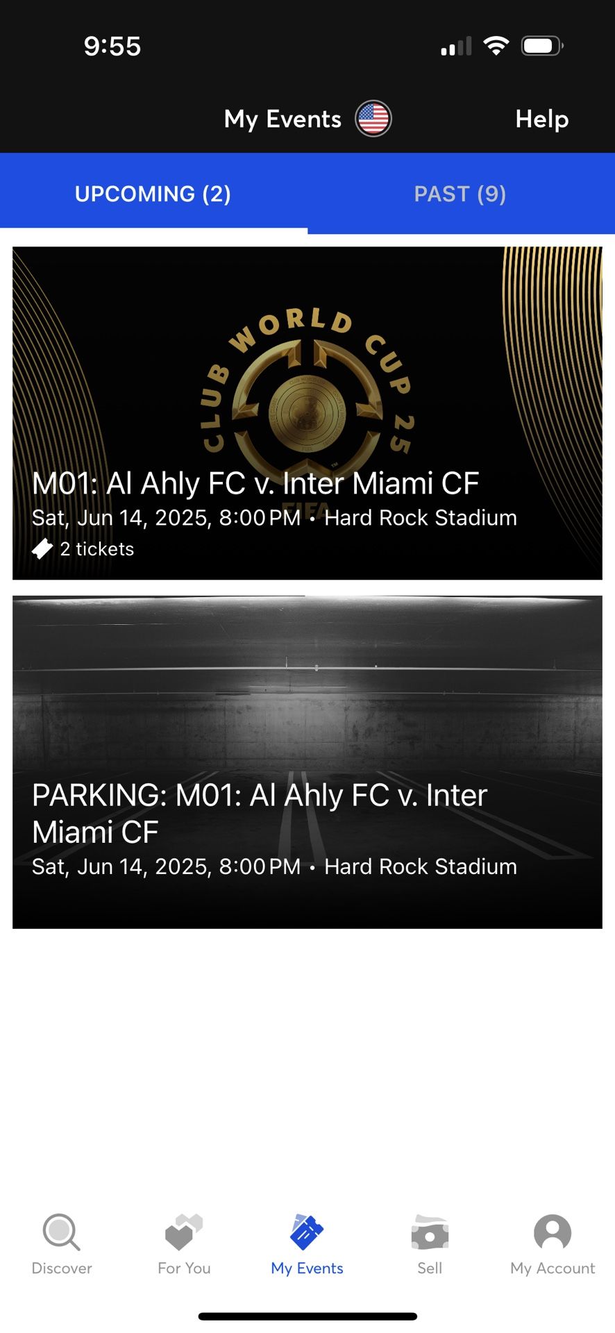 2 Tickets InterMiami With Parking Club Level