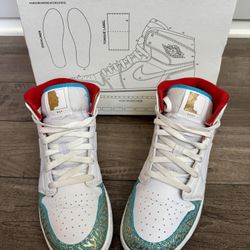 Nike Air Jordan 1 Mid “NC to Chi” Size 7Y