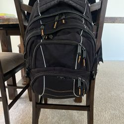 Used Black Backpack