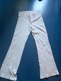 Brand New Light Pink Ribbed Flare Pants