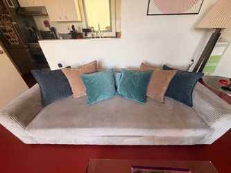 Large Corduroy Couch / Day Bed (Pillows Not Included)