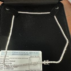 14k Diamond Necklace 