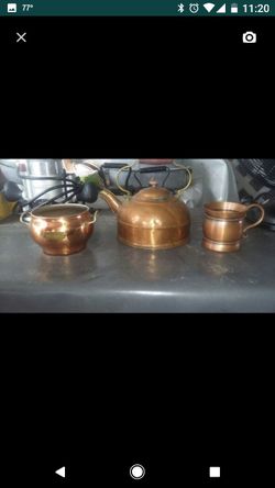 Copper kettle set