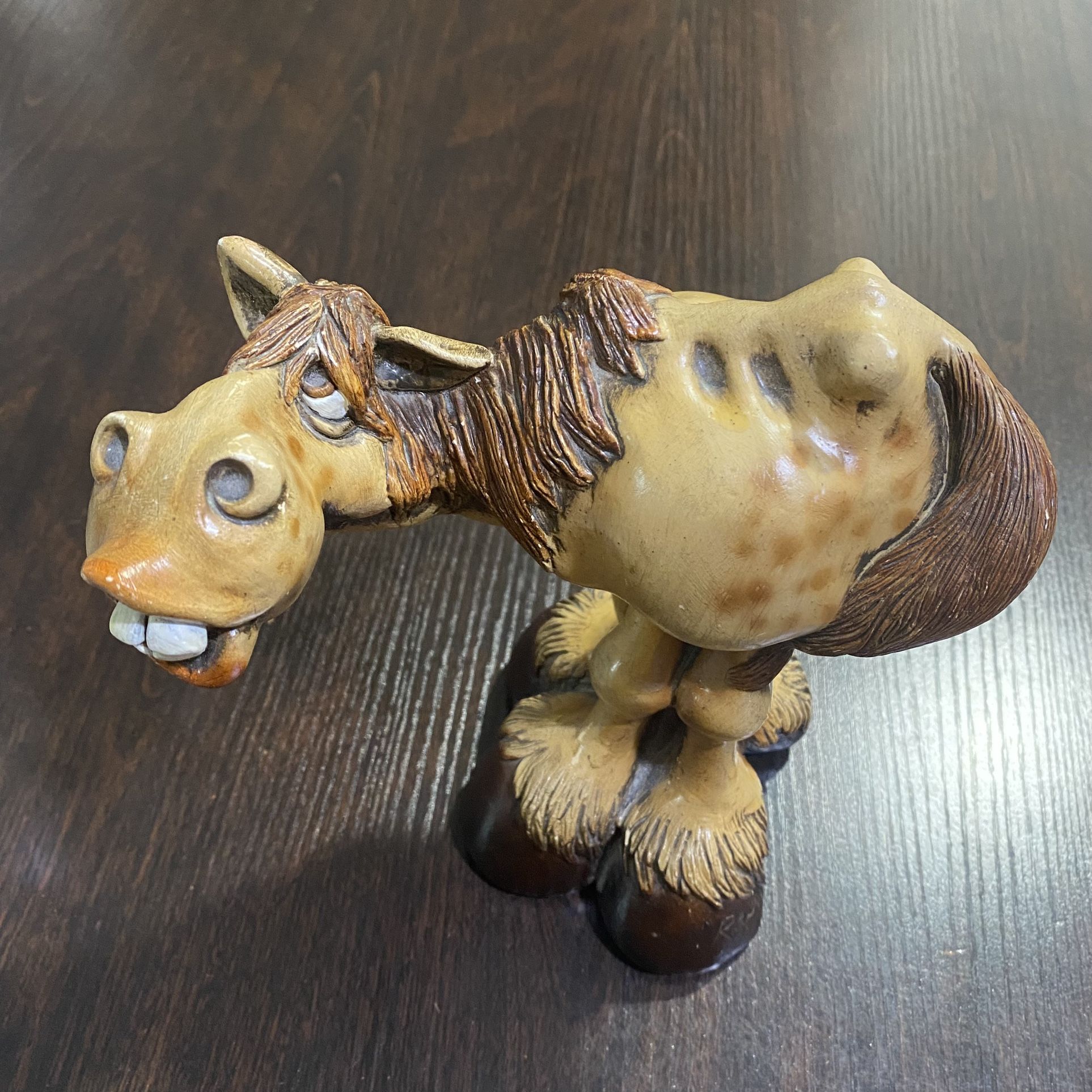 Rare Vintage 80’s BEASTIES Buster the Bay Horse John Raya Horse Donkey Figurine