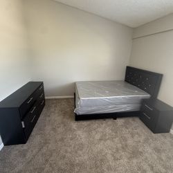 Full Bedroom Set With Mattress And 1 Nightstand Dresser And  Free Installation All New Furniture And Free Deliveries 