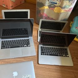 Lot 5 Macbooks Pro And MacBook Air 