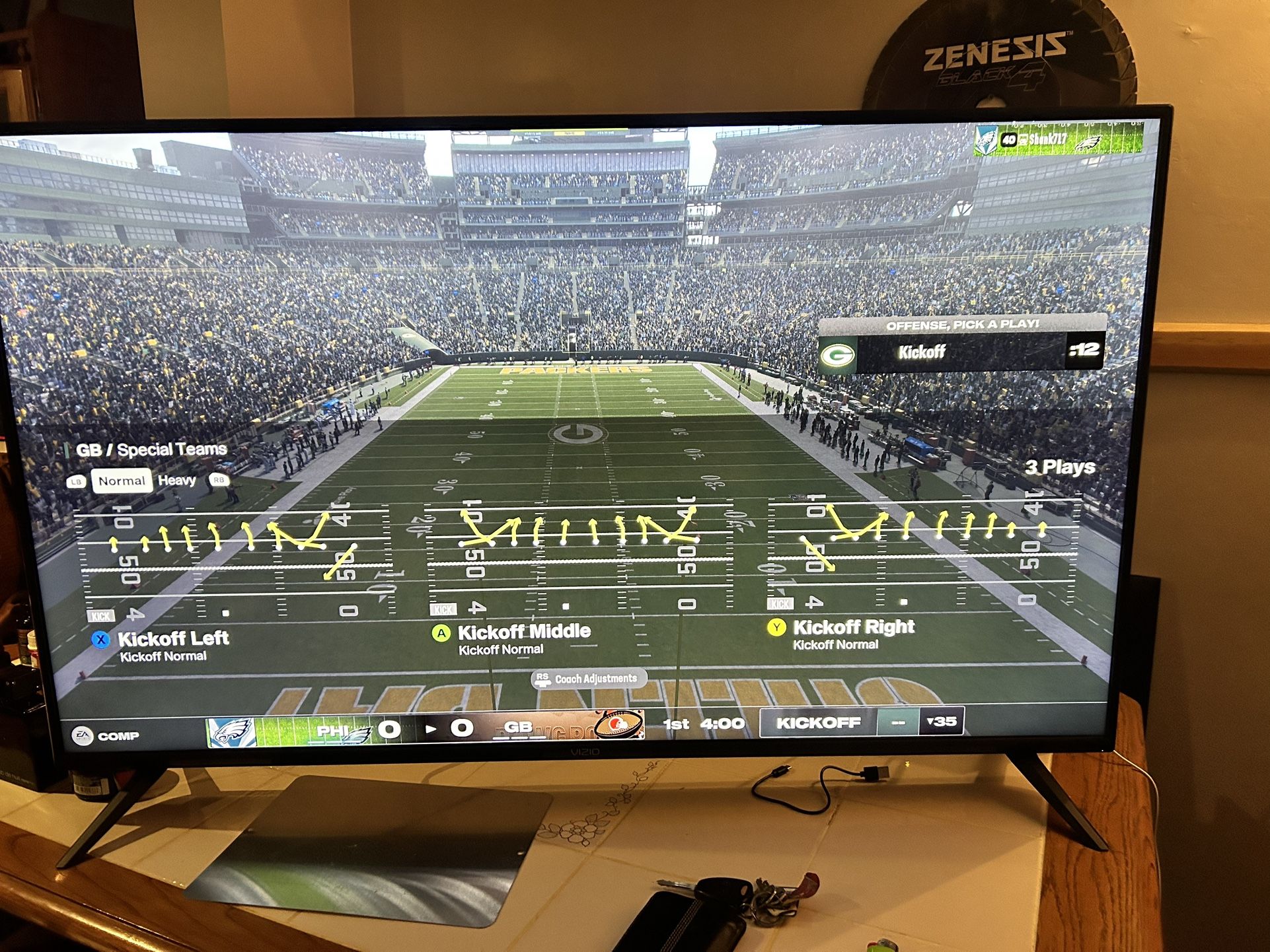 50in Vizio Tv (with Remote)